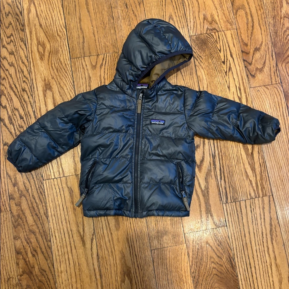 Kids Patagonia Hi-Loft Down Sweater Hoodie